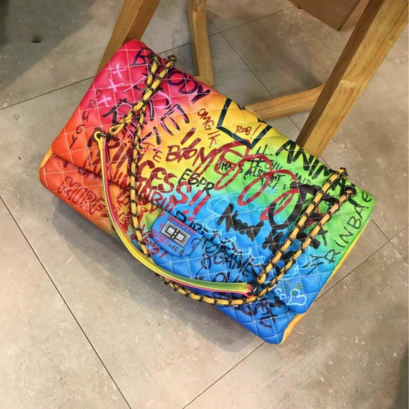graffiti bag neon